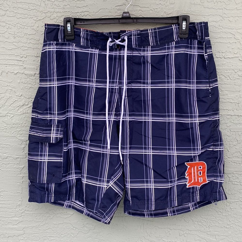 Detroit Tigers Board Shorts Swim Trunks Sz XXL MLB Genuine Merchandise